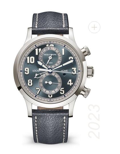 Cheapest Patek Philippe Complications Calatrava Pilot Travel Time Chronograph Watches Prices Replica 5924G-001